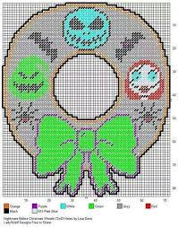 Cross stitch pattern for a card, a small christmas tablecloth, a christmas tree decoration and more. 17 Nightmare Before Christmas Cross Stitch Ideas Christmas Cross Stitch Cross Stitch Nightmare Before Christmas