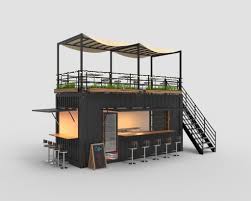 Cafe Container 3 3d Model Di 2020 Desain Warung Kopi Ide Bagus