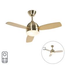 This is where ceiling fans with remote controls come. Ceiling Fan Brass 2 Lights With Remote Control Rotar Lampandlight