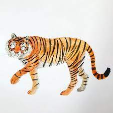 Нарисованый тигр