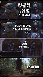 You Stay Don T Move You Understand Scattered Quotes Yoda Meme Star Wars Humor Yoda