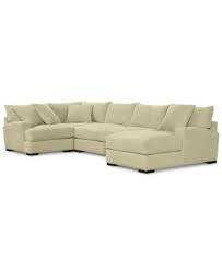 Furniture Rhyder 4 Pc 80 Fabric Sectional Sofa With Chaise Created For Macy S Reviews Furniture Macy S Sectional Sofa With Chaise Fabric Sectional Sectional Sofa