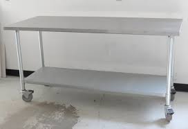 Stainless steel work table with this uber sturdy table every task may be done without obstacles 72 long rectangular plastic folding table. Lab Equipment Jimex Corp Model Ewt 3072 Nsf Stainless Steel Work Table With Wheels