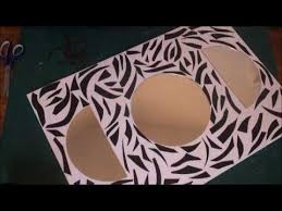 Black faux leather zebra animal print border decorative wall mirror. Diy Mirror Sun And Moon Zebra Print Wall Art Decor Madebyfate 200 Youtube