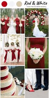 Brides usually wear red at chinese weddings, and often at indian weddings, as well. Colors Wedding Perfect 8 Red And White Wedding Color Ideas