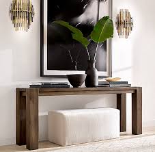 Reclaimed Russian Oak Parsons Console Table In 2020 Console Table Decorating Living Room Console Console Table Styling