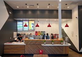 Kung Fu Tea Carmel Mountain In 2020 Shop Interior Design Tea Store Design Counter Design