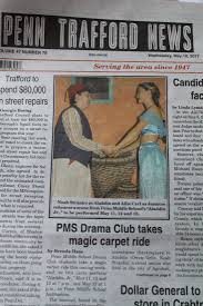 Local newspapers covered many significant events and devastating tragedies. Newspaper Articles Penn Middle Drama Club