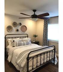 Black And Cream Farmhouse Bedding Embroidered Comforter Sham Set Hearth Hand With Magnolia Home Magnolia Bedroom Comfortable Bedroom