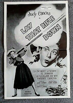 Lay That Rifle Down pressbook JUDY CANOVA Robert Lowery JIL JARMYN De Wit  1955 | eBay