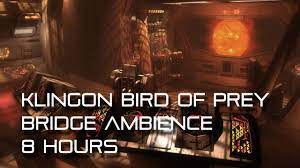 The bridge includes all of the usual amenities, and an additional crew room, to invite your friends to or sit at and contemplate your honor. Klingon Bird Of Prey Bridge Ambience 8 Hours Youtube