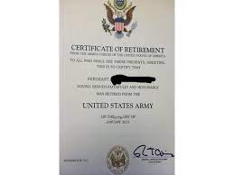 University retirement certificates / free 8 sample certificates in pdf ms word ai : Should Medically Retired Get The Same Certificate As Those That Did 20 Rallypoint