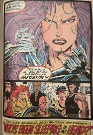 X-Men #20 pg. 31 (The real Psylocke/Betsy Braddock revealed)!!, in Jeramy  Roberts's Splash Pages Comic Art Gallery Room