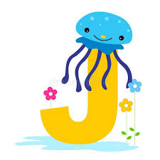 Animal Alphabet J Illustration Of Alphabet Letter J With A Cute Little Jellyfis Sponsored Letter C Animal Alphabet Alphabet Pictures Lettering Alphabet