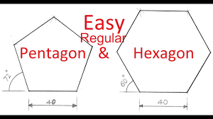To find the exterior angle of a regular pentagon, we use the fact that the exterior angle forms a linear pair with the interior angle, so in. 2 6a Simpler Method To Draw A Regular Pentagon Or A Hexagon Also Applicable To Any Regular Polygon Youtube
