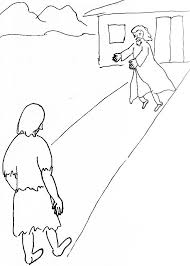 The receive s his son wi4h love! Bible Story Coloring Page For The Prodigal Son Free Bible Stories For Children