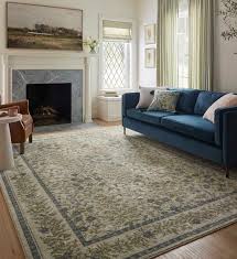 Rifle Paper Co Laurel Wildwood Garden power loomed rug in cream