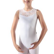Girls Ballet Leotard Lace Gym Suit, Solid Color Sleeveless Stretchy  Activewear Dancewear Onesies For Dance, Gymnastic, Stage Performance -  Walmart.com