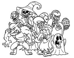 Dibujos De Halloween Para Colorear De Miedo
