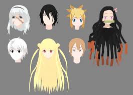 Surely, anime hairstyles are crazy and at the same time, extremely artistic. Anime Hair 3d Model