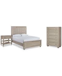 Choose from a vast selection of beds, dressers, chests, nightstands, bedroom benches, and occasional chairs to create a calm and cozy retreat. Furniture Kelly Ripa Kendall Bedroom Furniture 3 Pc Set Queen Bed Chest Nightstand Created For Macy S Reviews Furniture Macy S