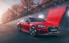 Download Wallpapers Audi Rs5 Supercars 2018 Cars Red Rs5 German Cars Audi Besthqwallpapers Com Audi Rs5 Rs5 Coupe Audi S5
