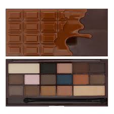 Too Faced Semi Sweet Chocolate Bar Eye Shadow Collection I Heart Chocolate Salted Caramel Makeup Revolution Eyeshadow Makeup Revolution Dupes I Heart Makeup