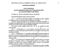 Sunteti interesat sa aflati numarul zilelor lucratoare pentru anul 2019, sau sa stii care zile lucratoare pentru fiecare luna a anului? Hg Nr 970 2019 Privind Stabilirea Zilelor De 27 Decembrie 2019 È™i 3 Ianuarie 2020 Ca Zile Libere Cabinetexpert Ro Blog Contabilitate
