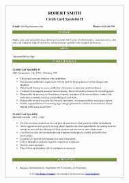 Find the latest credit card processing job vacancies and employment opportunities in middle east and gulf. Credit Card Specialist Resume Samples Qwikresume