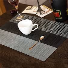 European Style Pvc Polyester Heat Insulation Placemat Dining Table Runner Place Mat Kitchen Accessories Cup Wine Mat Coas Dining Table Kitchen Dining Placemats