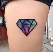 The black ink is watered down in order to free hand—when a tattoo artist draws a tattoo design directly onto a client's skin without using a stencil. Unleash Your Creativity With These Watercolor Tattoo Ideas Tattoos Gem Tattoo Diamond Tattoo Designs