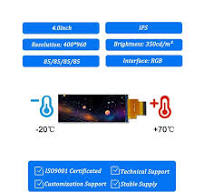 4-Zoll-TFT-LCD-Display in Balkenform, 480 x 960, RGB-Schnittstelle