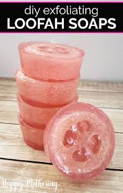 Diy Exfoliating Loofah Soaps Loofah Soap Diy Loofah Soap Homemade Soap Recipes