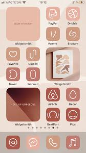 Ios 14 App Icons Iphone Aesthetic Home Screen Wallpaper Etsy Ios Icon Homescreen Ios App Iphone