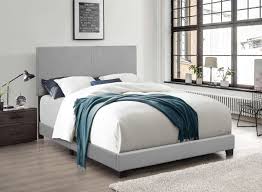Also available with low profile footboard. Milton Greens Stars 7553 Home Source Regents Light Gray Linen Like Fabric Queen Bed Set