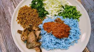 Bahan ulam antaranya ialah kesum, kacang panjang, timun dan tauge. Nasi Kerabu Kelantan Sedap Macam Makan Di Kelantan Youtube