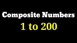 This is the 200's chart that is taught in some first grade and second grade classes. Composite Numbers 1 To 200 Youtube