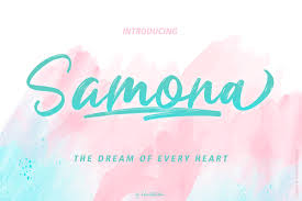 Script font is a broad style that refers to any typeface that looks like it was drawn by hand. Free Samona Script Font Creativetacos