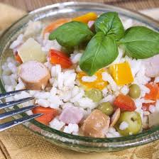 Salade De Riz Aux Saucisses Knacki C Recette Salade De Riz Riz A La Saucisse Saucisse Knacki