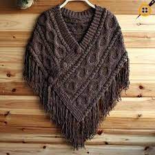Knit Poncho Models For Women And Their Construction Diy And Craft Crochet Poncho Patterns Knitted Poncho Knitting