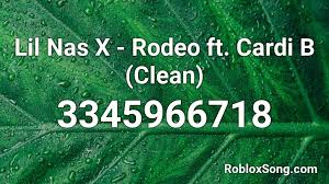 These roblox music codes by nav make your gaming journey more fun and interesting. Lil Nas X Rodeo Ft Cardi B Clean Roblox Id Roblox Music Codes