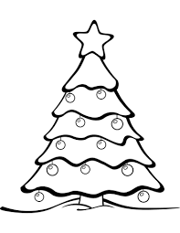 christmas tree coloring page drawing free pages coloriage renard comique