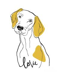 Dog Modern Line Art By Donika Mishineva Dog Design Art Dog Line Drawing Line Art Projects