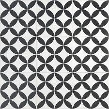 Black And White Patterned Laminate Flooring Norwalk Floor Deco Black And White 8x8 Matte Porcelain Tile In 2020 Black And White Backsplash Black And White Tiles White Laminate Flooring