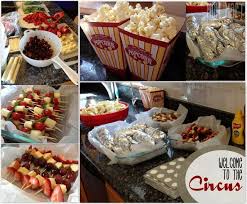 Birthday Dinner Menu Ideas For Adults Carnival Circus Themed Food Carnival Party Foods Food Themes Carnival Party