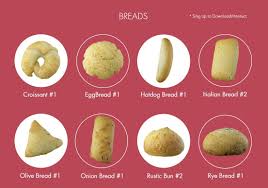 3d Food Scan Food Onion Bread Olive Bread