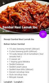 Sambal belacan adalah resepi sambal paling mudah dan menyelerakan. Download Resepi Sambal Nasi Lemak 2019 Apk Latest Version App For Pc