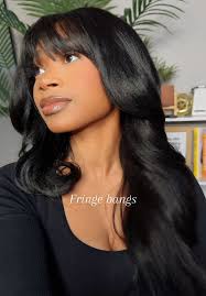 Trying out bangs for a first ☺️💕 #fringebangs #syntheticwig #wigsforb...