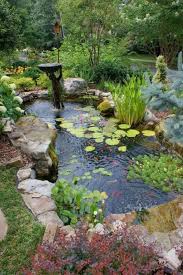 30 Adorable Fish Ponds Inspirations For Your Home In 2020 Small Water Gardens Garden Pond Design Small Garden Landscape