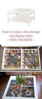 Love Tea You Ll Go Crazy Over This Ikea Tea Table Ikea Hackers Tea Table Tea Storage Ikea